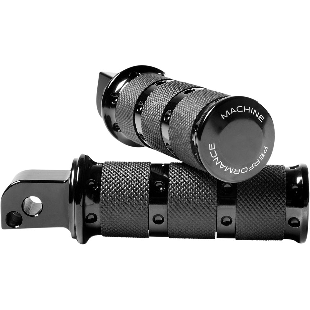PERFORMANCE MACHINE (PM) Foot Pegs - Black - XLS - M8 - Passenger 0035-1249M-B