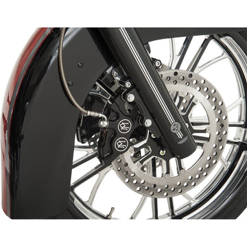 PERFORMANCE MACHINE (PM) 4-Piston Caliper - Front Right - Contrast Cut* - 11.8" 0052-2414-BM