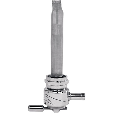 PINGEL Round Fuel Valve - Lightning Chrome - 22 mm 6311-CL