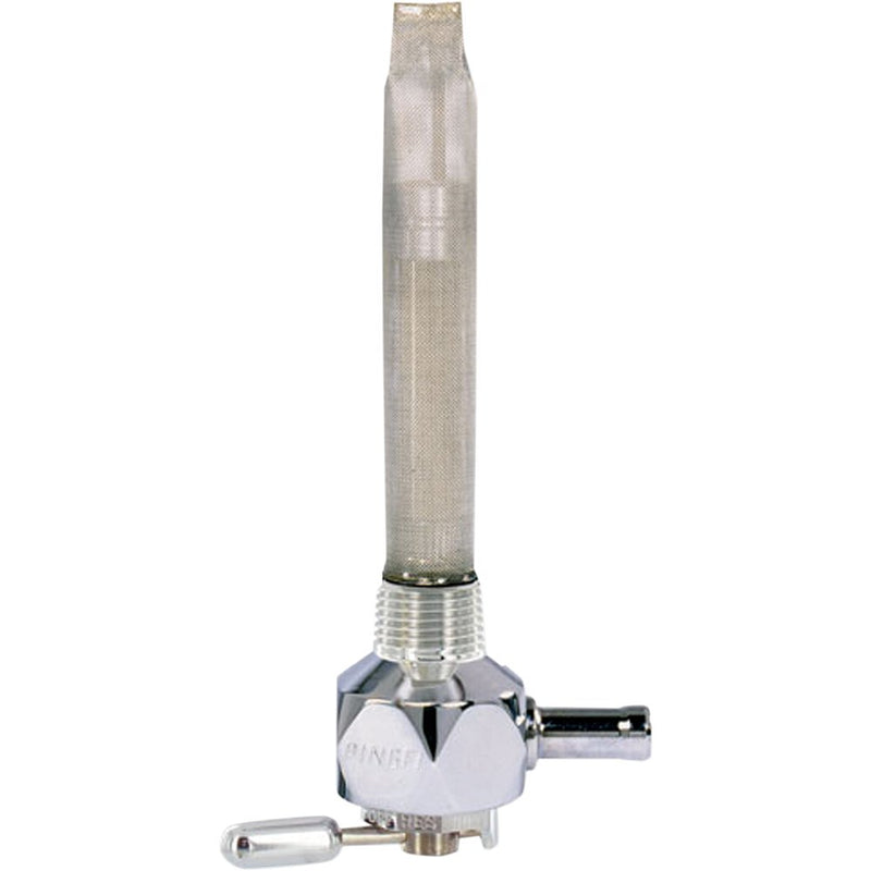 PINGEL Hex Fuel Valve - Diamond Chrome - 3/8" NPT 4211-CD