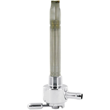 PINGEL Round Fuel Valve - Chrome - 3/8" NPT 4211-CR