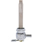 PINGEL Round Fuel Valve - Flamed Chrome - 22 mm 4311-CF