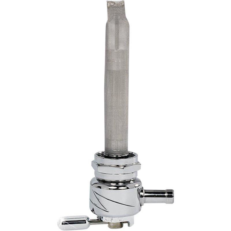 PINGEL Round Fuel Valve - Lightning Chrome - 22 mm 4311-CL