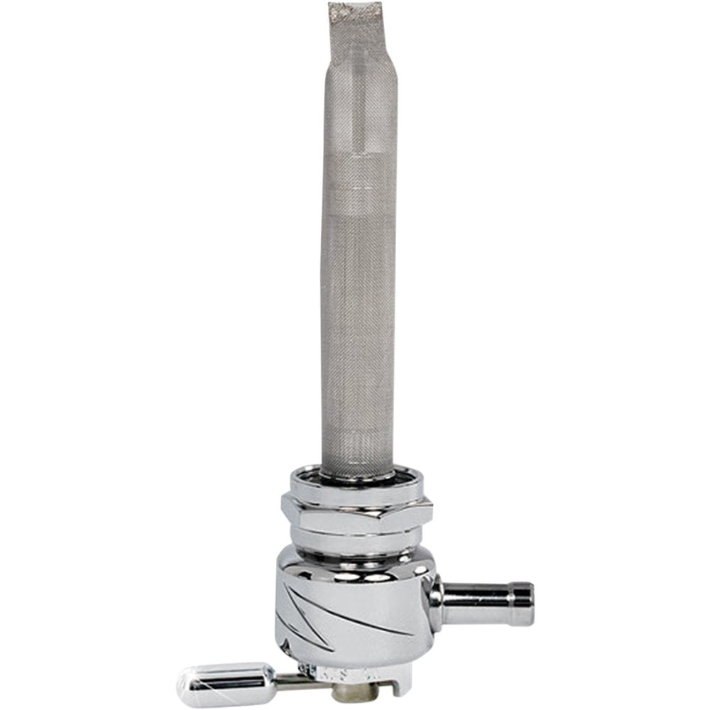 PINGEL Round Fuel Valve - Lightning Chrome - 22 mm 4311-CL