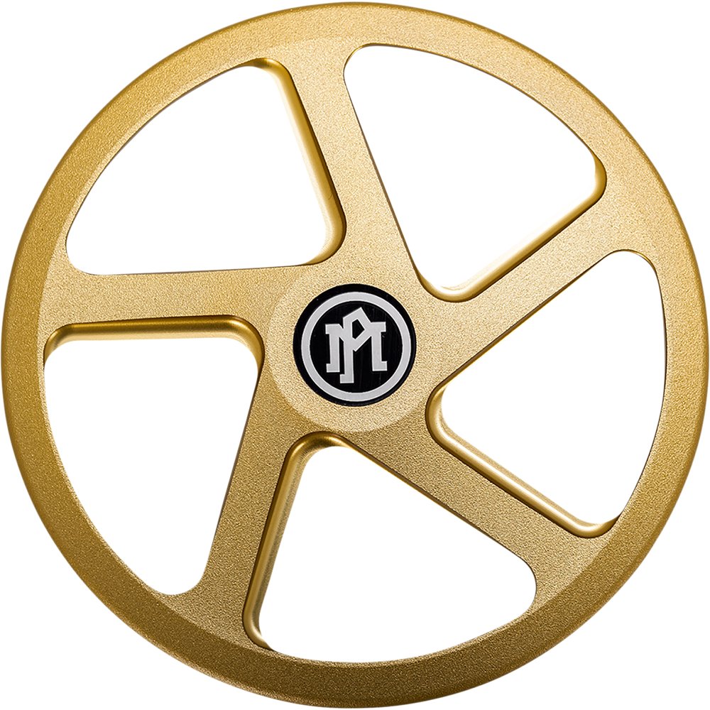 PERFORMANCE MACHINE (PM) Super Gas Air Cleaner Faceplate - Gold Ops 0206-2010FAC-SMG