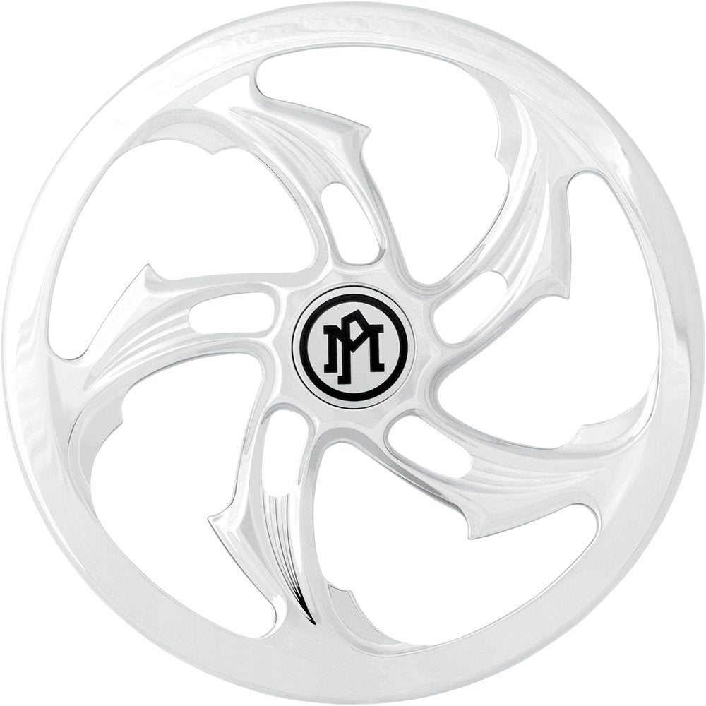 PERFORMANCE MACHINE (PM) Super Gas Universal Faceplate - Rival - Chrome 0206-2010RVL-CH