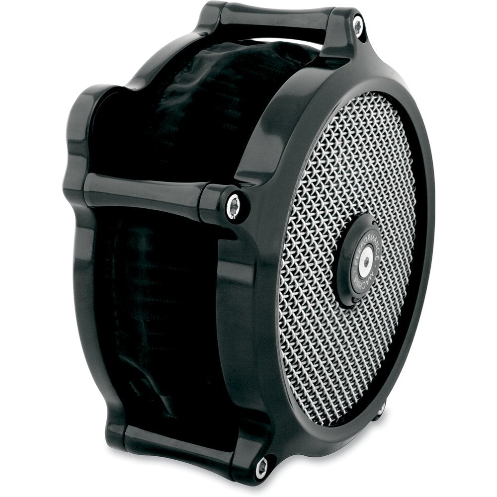 PERFORMANCE MACHINE (PM) Super Gas Air Cleaner Kit - Black 0206-2149-B