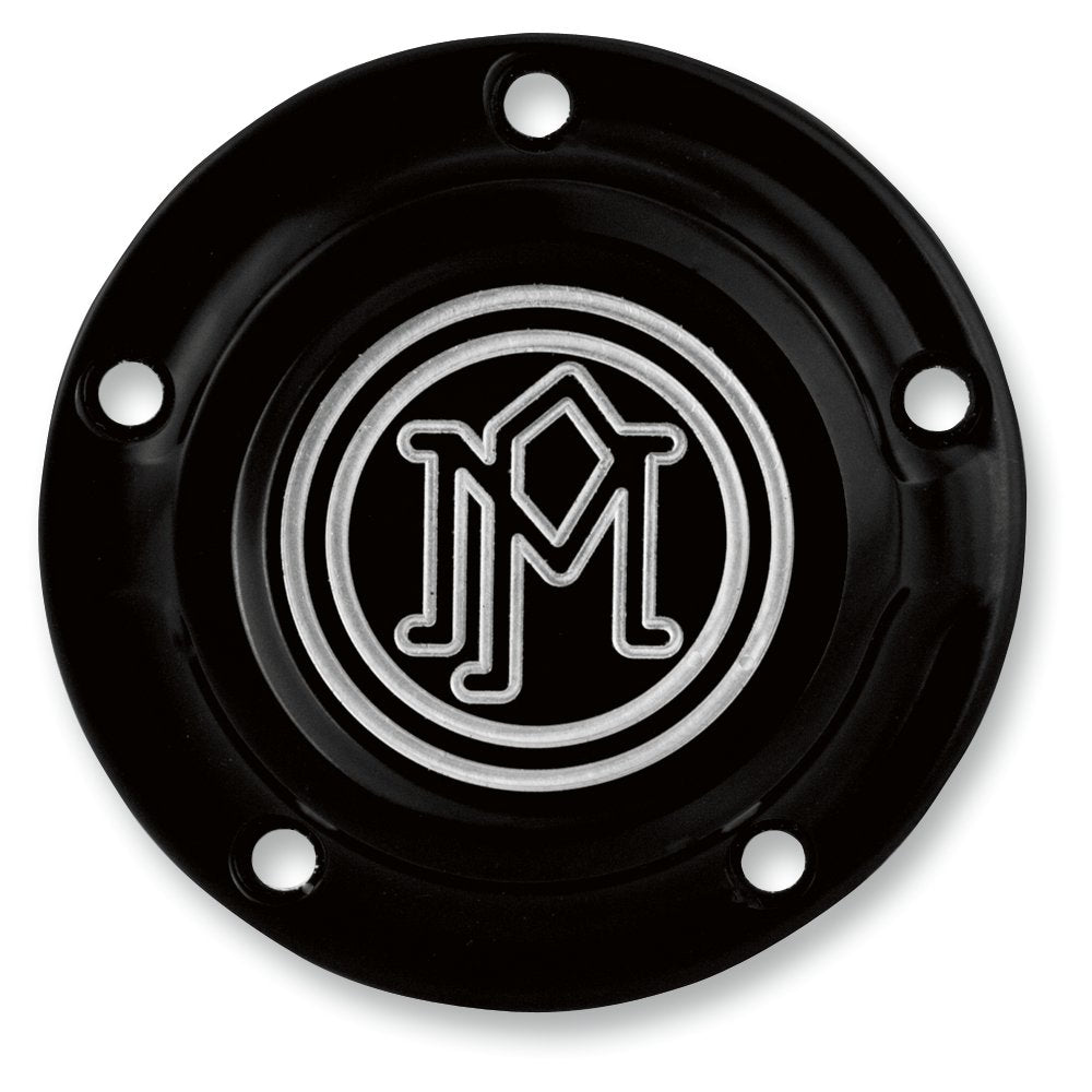 PERFORMANCE MACHINE (PM) Ignition Cover - Scalloped - 5 Hole - Contrast Cut* - Twin Cam 0177-2029-BM