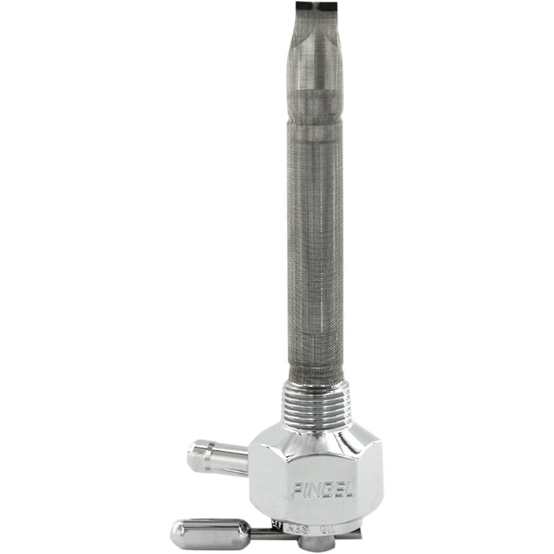 PINGEL Hex Fuel Valve - Chrome - 3/8" NPT 1211-CH