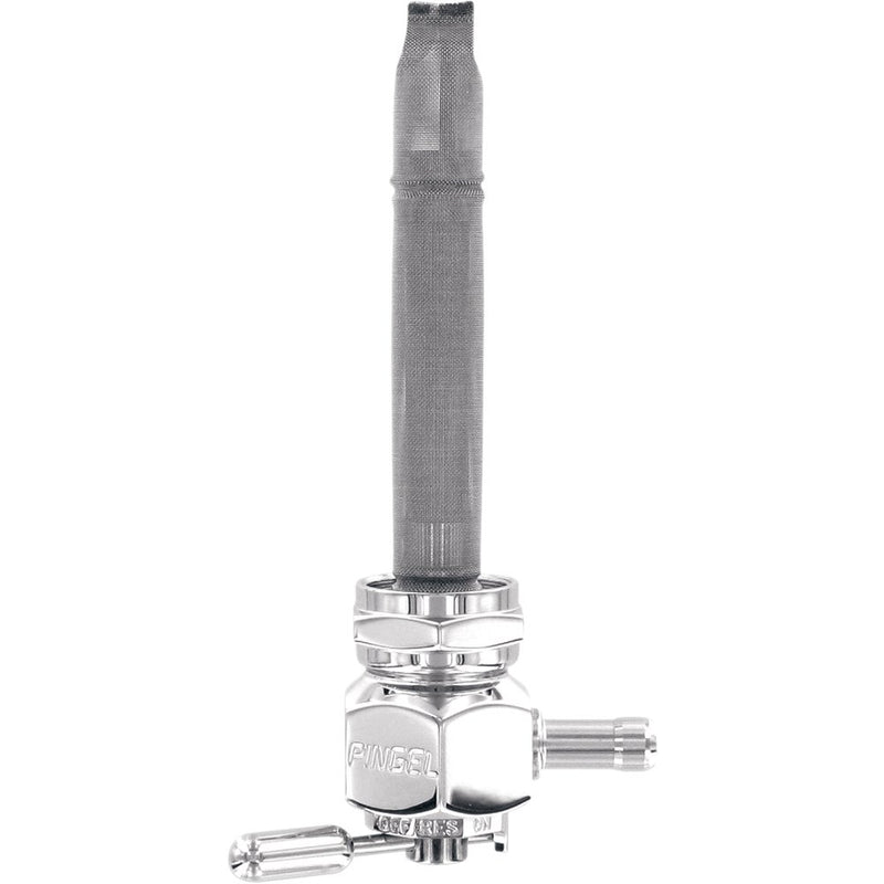 PINGEL Hex Fuel Valve - Chrome - 22 mm 6311-CH