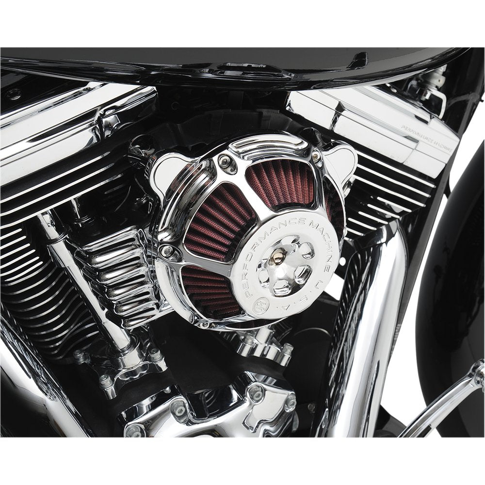 PERFORMANCE MACHINE (PM) Max HP Air Cleaner Kit - Chrome 0206-2081-CH