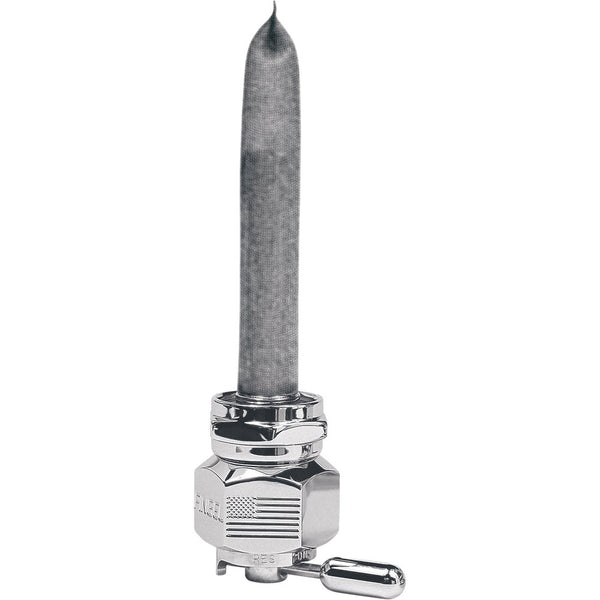 PINGEL Hex Fuel Valve - Flag Chrome - 22 mm 6311CHL