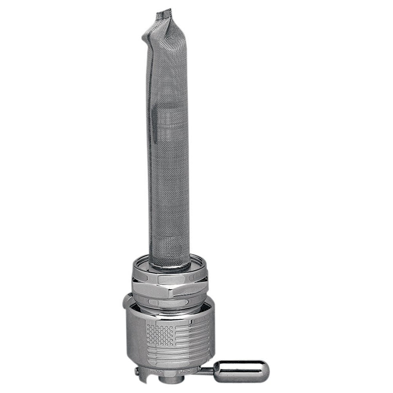 PINGEL Round Fuel Valve - Flag Chrome - 22 mm 6311CRL