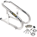 PINGEL Wheel Chock - Removable - Chrome - 3-1/2" WC350