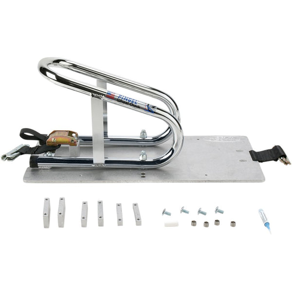PINGEL Wheel Chock - Series E-Track - Recessed - Removable - Chrome - 6-1/2