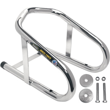 PINGEL Wheel Chock - Permanent - Chrome - 6-1/2" WC65H