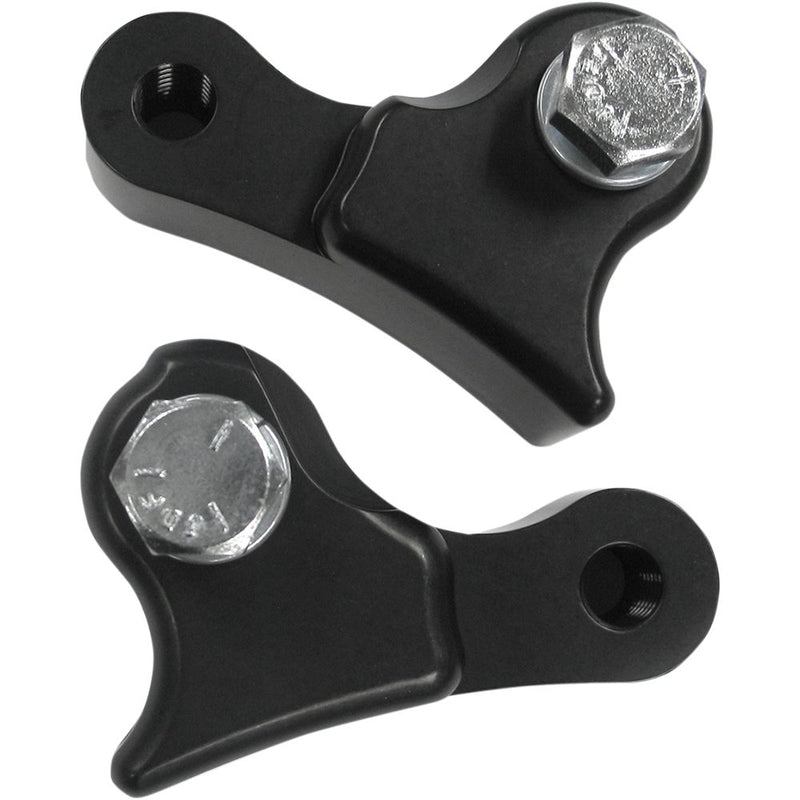 PINGEL Shock Lowering Bracket Kit - Rear - Lowers 1.00" - Black - FL 62140B