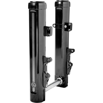 PERFORMANCE MACHINE (PM) Fork Dust Caps - 49 mm - Black Anodized 0208-2181-B