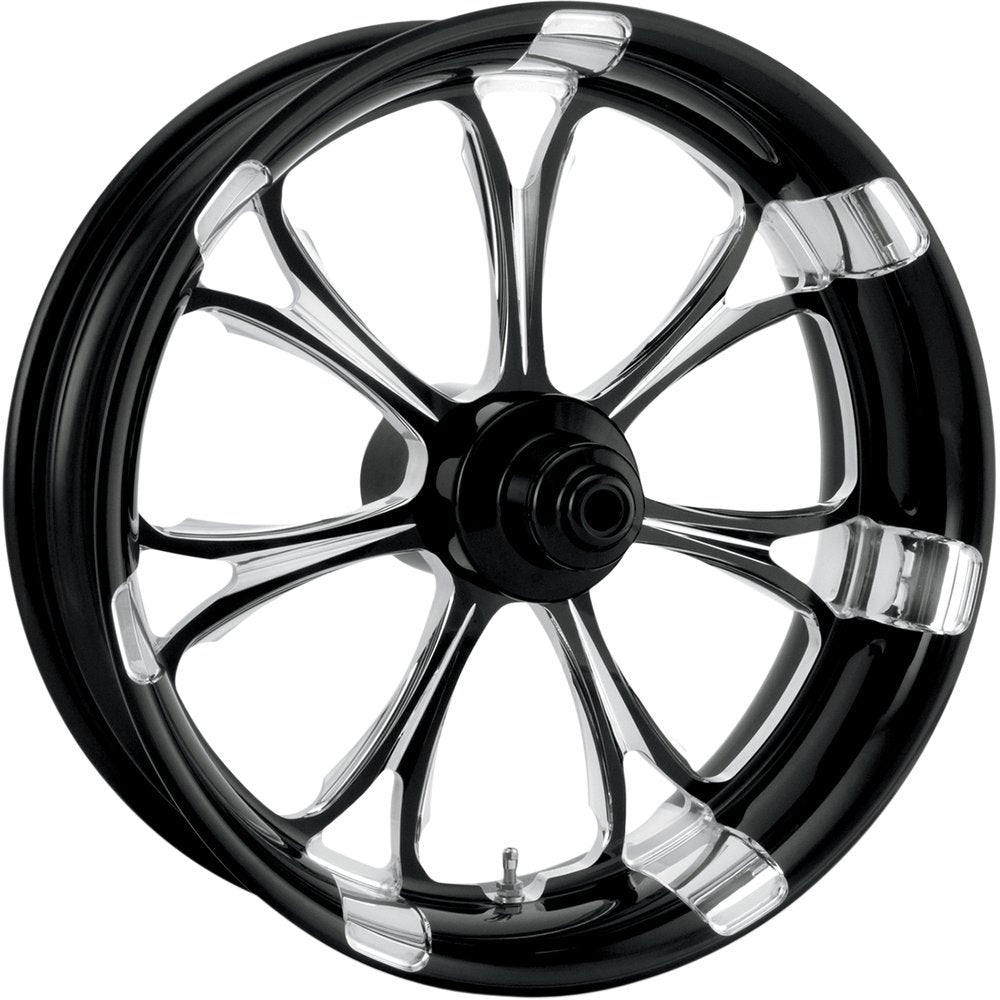 PERFORMANCE MACHINE (PM) Wheel - Paramount - Rear - Single Disc/with ABS - Platinum Cut* - 18x5.5 - '09+ FLT 1269-7814R-PAR-BMP