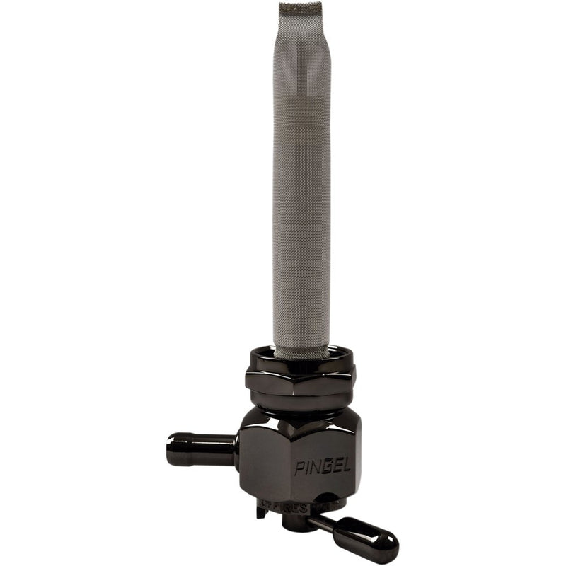 PINGEL Hex Fuel Valve - Black Chrome - 22 mm 6311-CHBLK