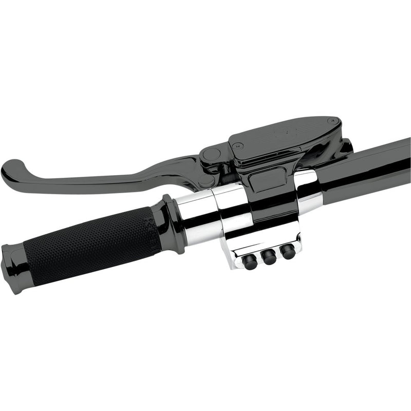 PERFORMANCE MACHINE (PM) Contour Handlebar Control Spacer - Left - Cable Clutch - 1" Handlebars - Chrome 0011-0500MP-CH