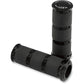 PERFORMANCE MACHINE (PM) Contour XL Renthal Wrapped Grips - Cable - Chrome 0063-2010-CH