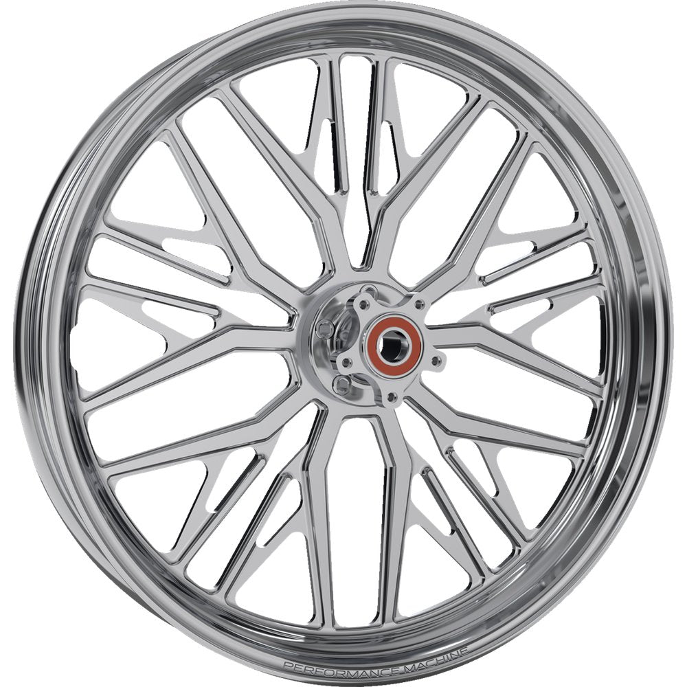 PERFORMANCE MACHINE (PM) Wheel - Nivis - Front - Dual Disc/with ABS - Black/Contrast Cut Platinum - 21x3.5 1204-7106R-NVSAJAP-B