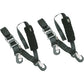 POWERTYE MFG. Big Daddy Tie-Downs - 2" - 2 Snap-hook Ends - Sewn-in Soft-Tye - Black 32582-S