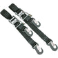 POWERTYE MFG. Big Daddy Tie-Downs - 2" - 2 Snap-hook Ends - Black 32570