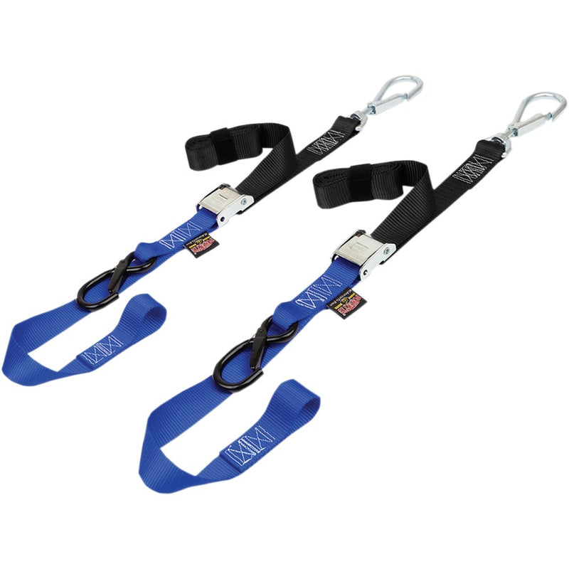 POWERTYE MFG. Cam Tie-Down - 1.5" - Black/Blue 29623-SB