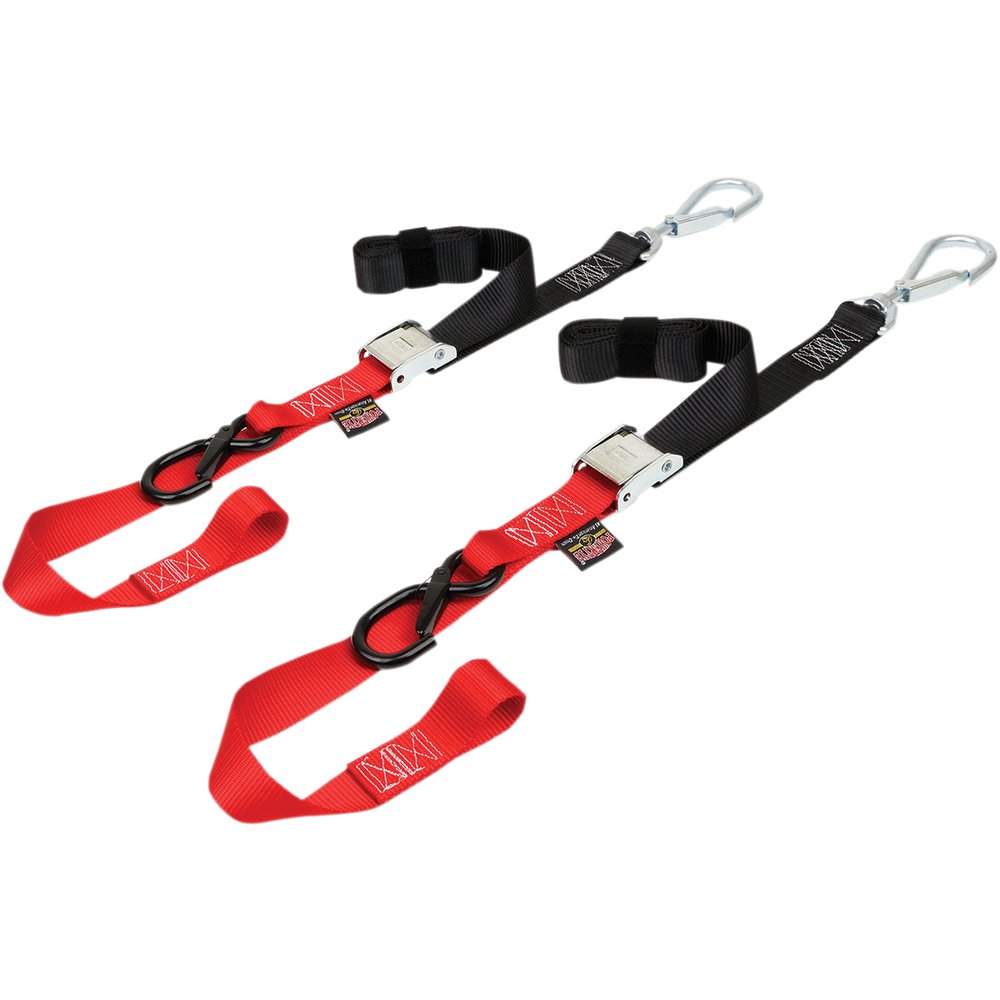 POWERTYE MFG. Cam Tie-Down - 1.5" - Black/Red 29621-SB