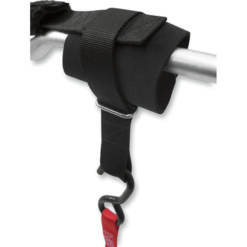 POWERTYE MFG. Soft Tie Handlebar Hand Cuff - Black 43002