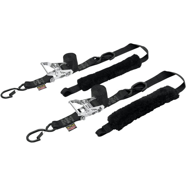 POWERTYE MFG. Deluxe Ratchet Tie-Downs - 1-1/2