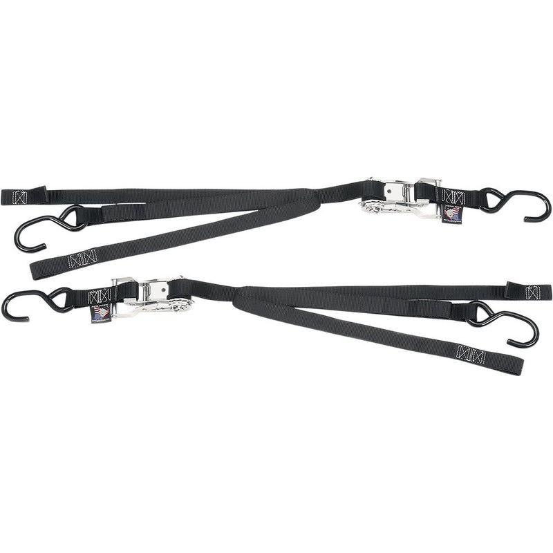 POWERTYE MFG. Ratchet Tie-Down - 1" x 6-1/2' - Black 33722