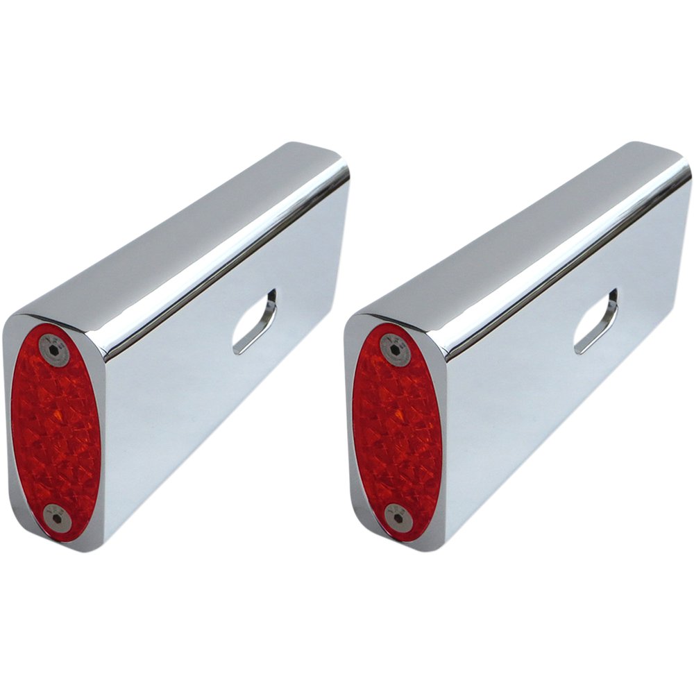 PRO-ONE PERF.MFG. Strut LED Marker Light - Chrome/Red 909108R