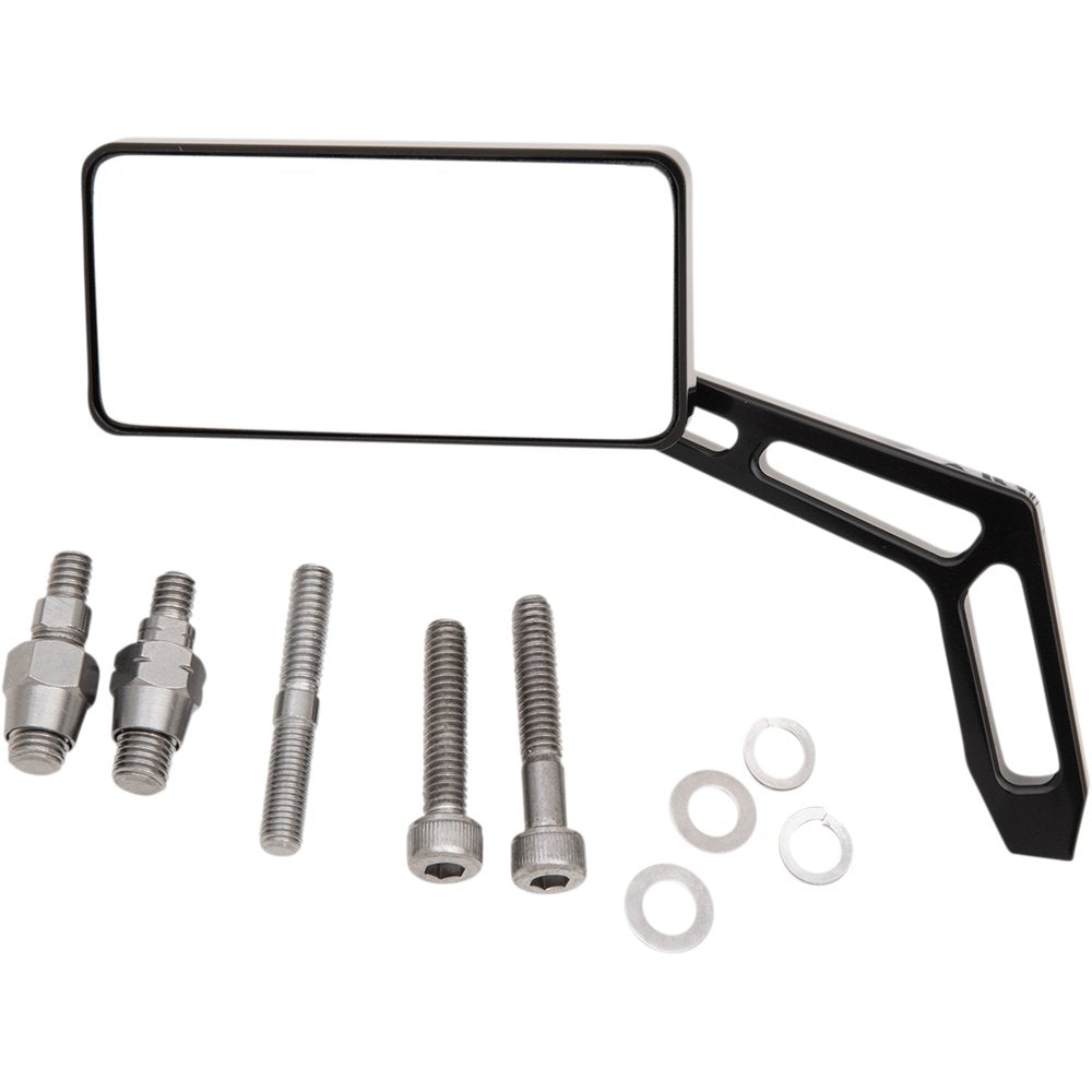 PRO-ONE PERF.MFG. Mirror - Weekend Warrior - Side View - Cut-Out - Rectangle - Black - Right 102471AB