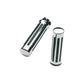 PRO-ONE PERF.MFG. Custom Chrome Rail Style Rubber Grips - Ribs - Roy Star - Chrome 802450