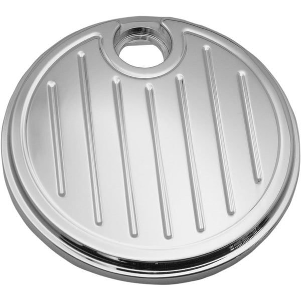 PRO-ONE PERF.MFG. Fuel Door - Ball-Milled - Chrome 908325