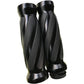 PRO-ONE PERF.MFG. Custom Twisted Rubber Grips - TBW - Black 490011B