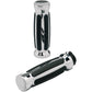 PRO-ONE PERF.MFG. Custom Straight Rubber Grips - Chrome 802430