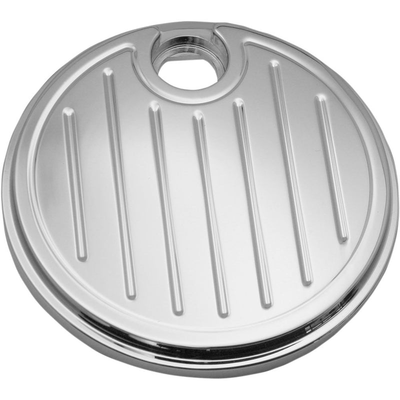 PRO-ONE PERF.MFG. Fuel Door - Ball-Milled - Chrome 908325