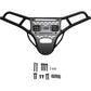 RAVEK Front Bumper/Skid Plate with White Lights - Black - RZR XP 1000 64-317BKL