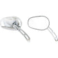 RIVCO PRODUCTS Mirror - Thru-Mount - Side View - Oval - Chrome MV300