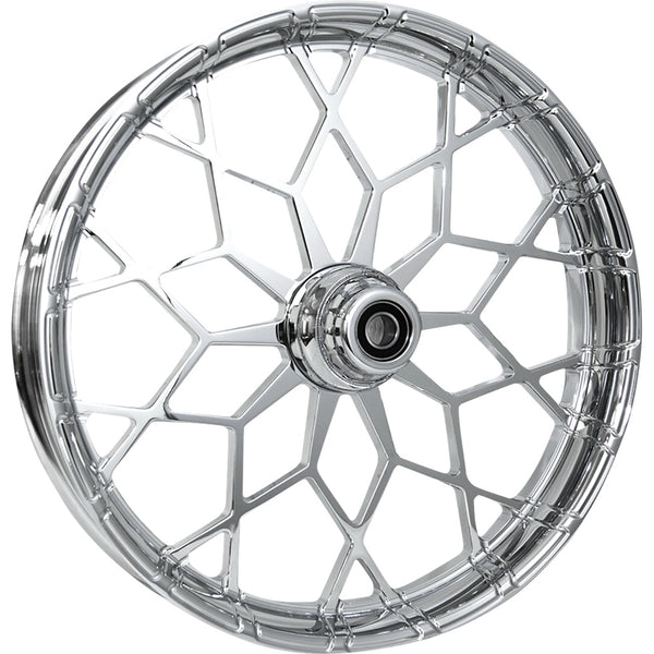 RC COMPONENTS Wheel - Phenom - Front - Dual Disc/with ABS - Chrome - 21x3.5 - FLH 213HD031A21135C