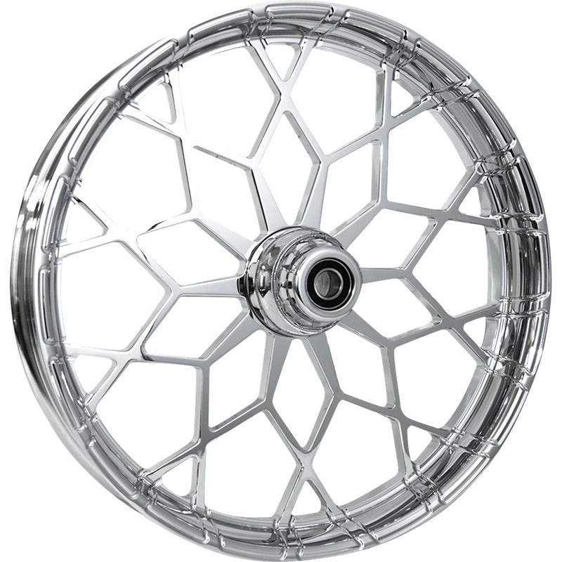 RC COMPONENTS Wheel - Phenom - Front - Dual Disc/with ABS - Chrome - 21x3.5 - FLH 213HD031A21135C