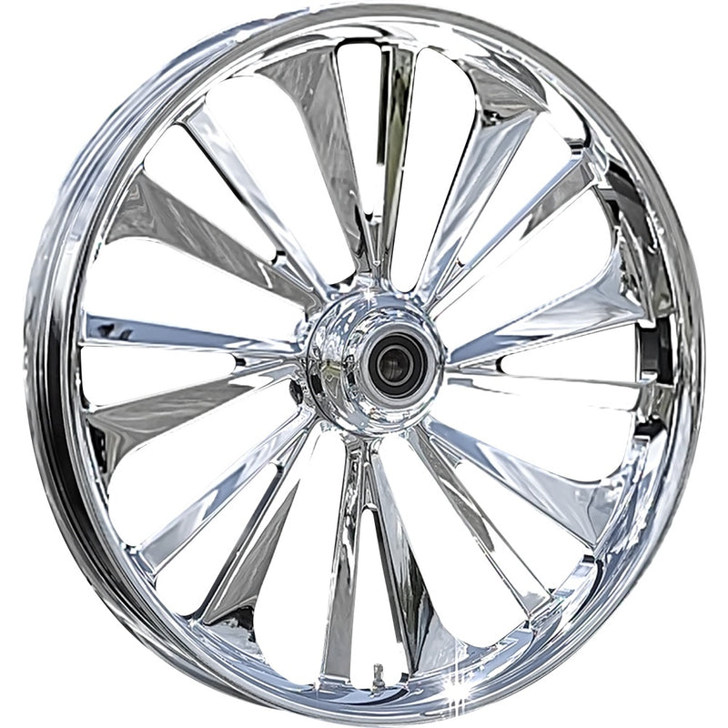 RC COMPONENTS Wheel - Dillinger - Front - Dual Disc/with ABS - Chrome - 21x3.5 - FLH 213HD031A21138C