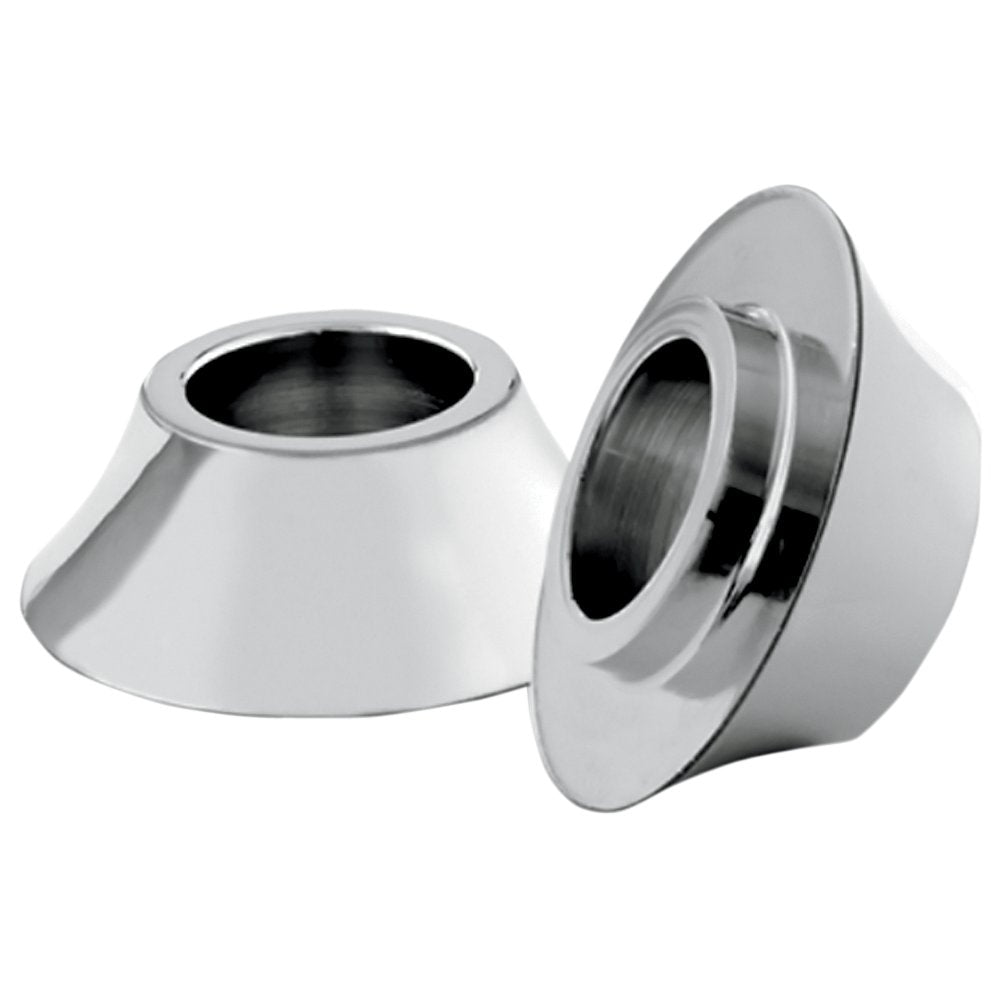 RC COMPONENTS Spacers - Front/Axle - Tapered - Chrome - Pair - '08-'23 Touring/Trike HD-SPCR-2C