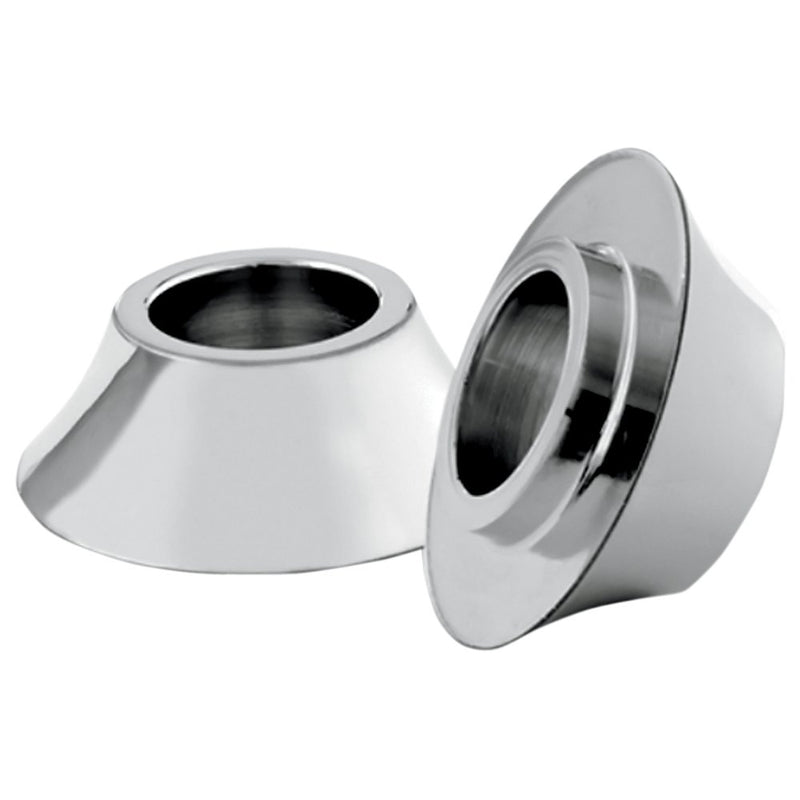 RC COMPONENTS Spacers - Front/Axle - Tapered - Chrome - Pair - '08-'23 Touring/Trike HD-SPCR-2C