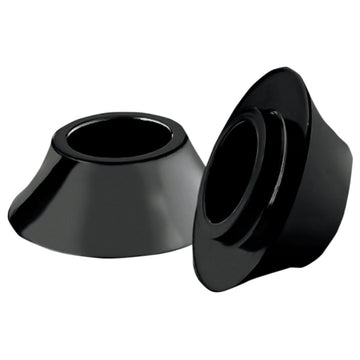 RC COMPONENTS Spacers - Front/Axle - Tapered - Black - Pair - '08-'23 Touring/Trike HD-SPCR-2B