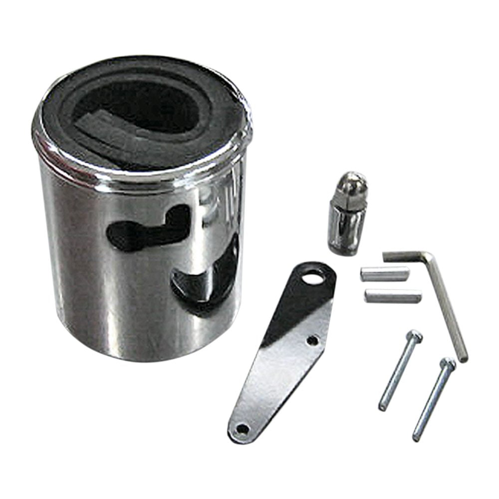 RIVCO PRODUCTS Cup Holder - Can-Am Spyder - Chrome CA400C